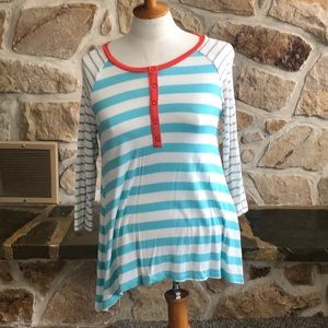 Striped long sleeve tee